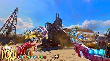 RUST ZOMBIES CUSTOM MAP - RAY GUN MK 3 & ALL PERKS & GUNS! (Black Ops 3 Custom Zombies Map Mod)