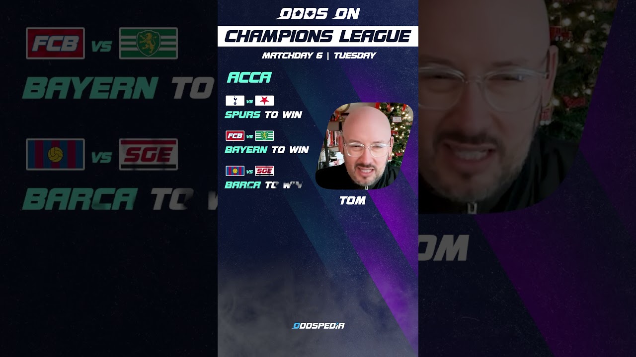 Tom's UCL BEST BETS Matchday 6 | Tuesday 🤑 Football Betting Tips & Predictions Today 