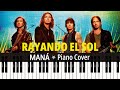 Rayando el Sol (1990) Maná - TUTORIAL piano cover + sheet music