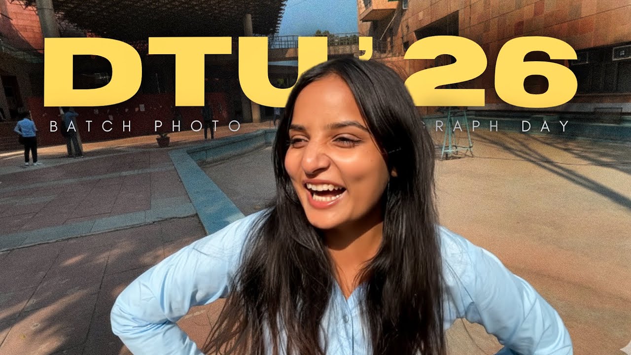 College ka khel khatam💔 | Batch Photograph Day vlog DTU'26
