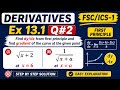 Ex#13.2 Q#2 Important for long FSC/ICS-1 11 math New Book