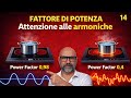 Il fattore di potenza nei carichi in alternata in presenza di armoniche non è uguale al cosfi