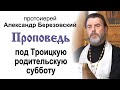 Проповедь под Троицкую родительскую субботу (2021.06.18). Протоиерей Александр Березовский