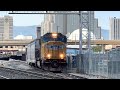 Union Pacific Reno Local Train Going By Sutro Street in Reno Nevada