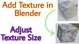 Add Texture in Objects of Blender and Adjust Texture Size [HINDI]