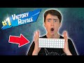 I WON WITH A TINY KEYBOARD! - Fortnite Battle Royale