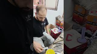Adhesive Prep — Heat-Activated Glue on Kids’ Shoe Outsole (18s Process Clip)