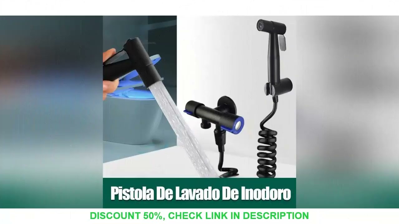 High Pressure Handheld Bidet Sprayer Flexible Hose Adjustable Baby Diaper Cleaner No Wand Holder Non