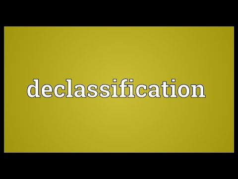 Header of declassification