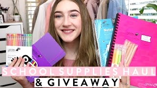BACK TO SCHOOL SUPPLIES HAUL & GIVEAWAY