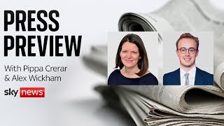 The Press Preview: A first look at Tuesday's newspaper front pages