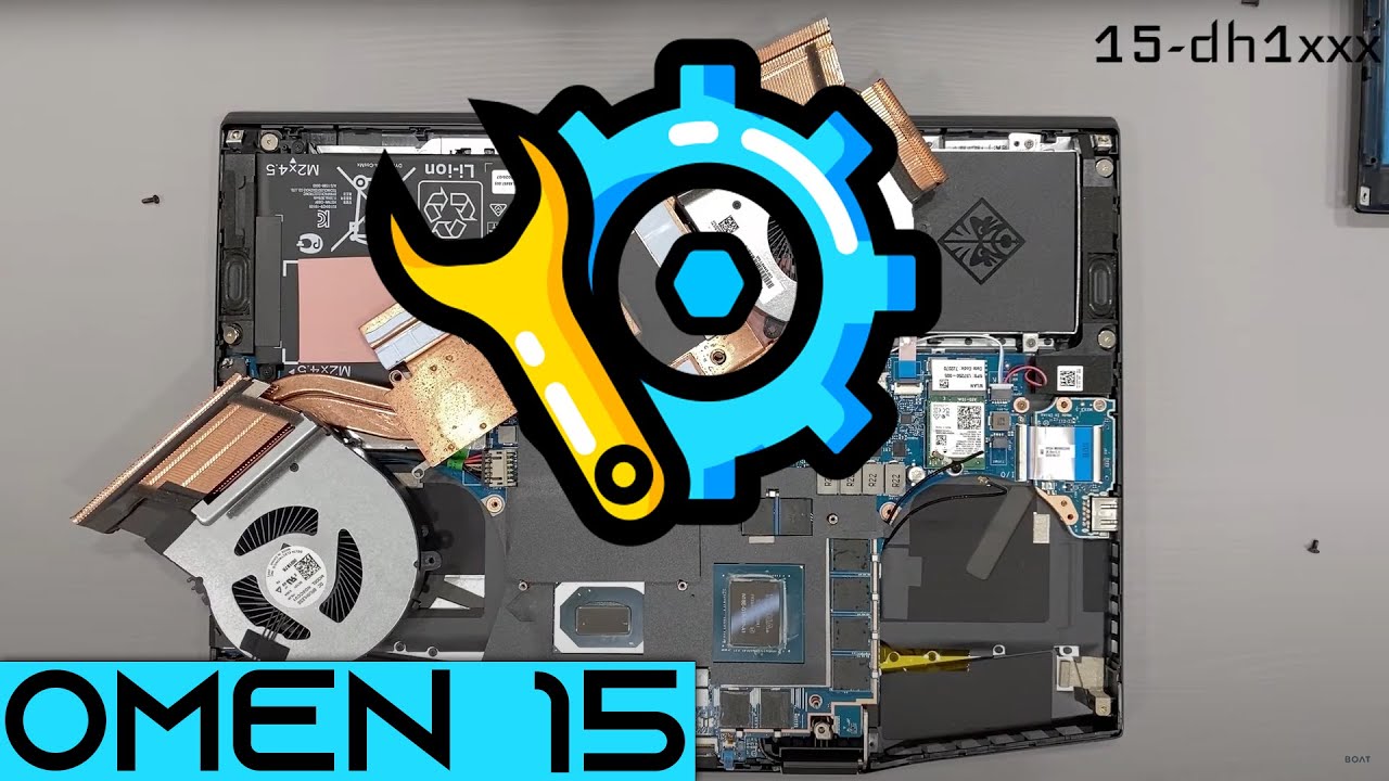 HP Omen 15 2070MQ Repaste 15-dh1xxx - YouTube