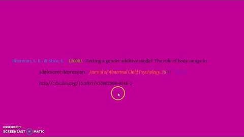 APA Journal Article with a DOI (6th Edition) - Reference List