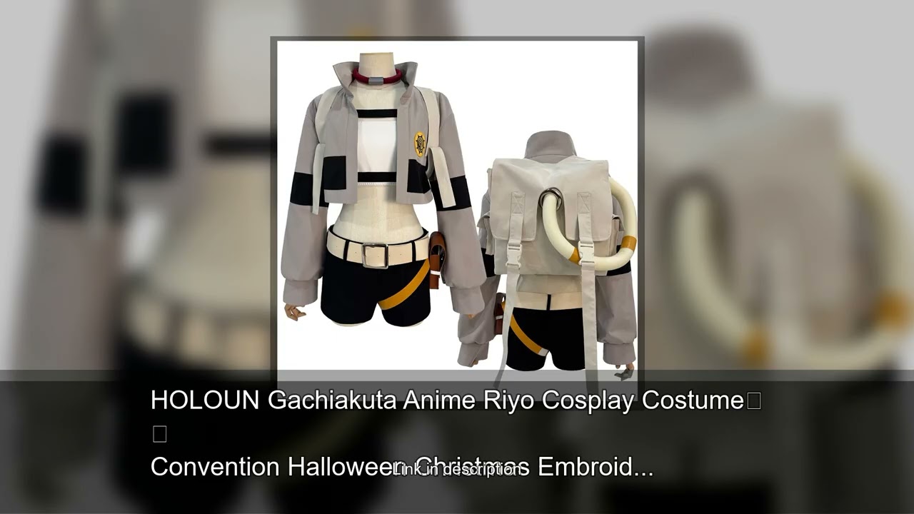 HOLOUN Gachiakuta Anime Riyo Cosplay Costume Convention Halloween Christmas Embroidery Top Vest