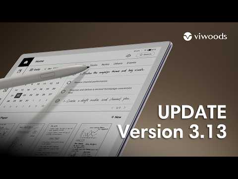 Viwoods 3.13 Update: What's new for this E-ink e-reader?
