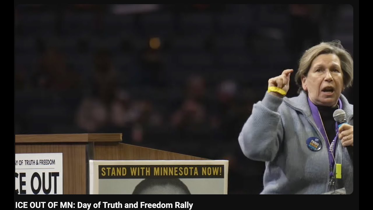 AFT President Randi Weingarten at the ‘ICE Out of Minnesota’ Rally