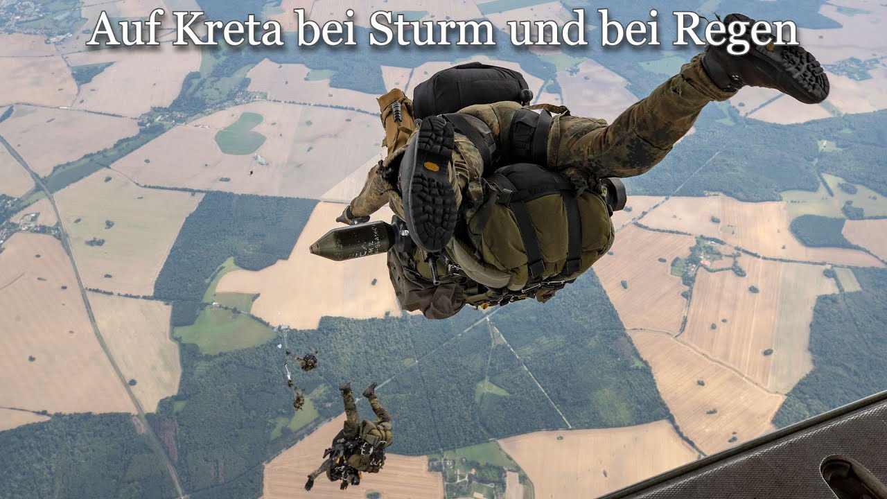 Auf Kreta Bei Sturm Und Bei Regen Text "Auf Kreta bei Sturm und bei Regen" – German Paratrooper March - YouTube