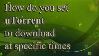 How To Schedule Torrent Downloads On uTorrent and data saving tips screenshot 5