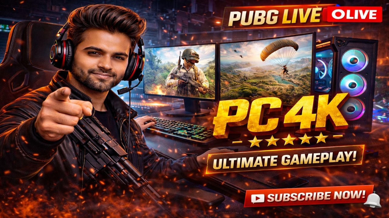 🔥 PUBG BGMI PC LIVE 🔴 | 4K Ultra Graphics Gameplay 💻 Intense Action & Pro Skills!