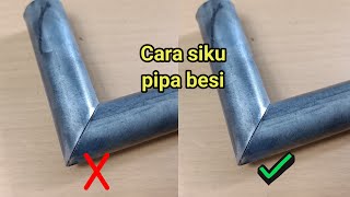 Cara Siku Pipa besi!! Tukang las pemula jangan sampai tidak menonton video ini,