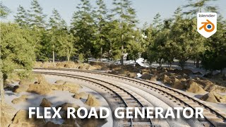 Creating Simple Railway Generator - Blender Road Generator Asset Tutorial