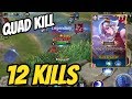 Lindis Quad Kill in Season 12 - Lindis PRO Gameplay | AoV | 傳說對決 | RoV | Liên Quân Mobile