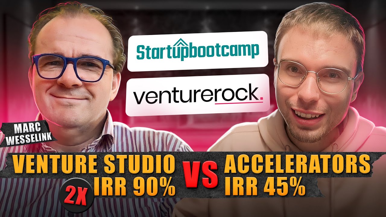 Accelerators VS Venture Studios. Startupbootcamp & Venturerock | Marc Wesselink