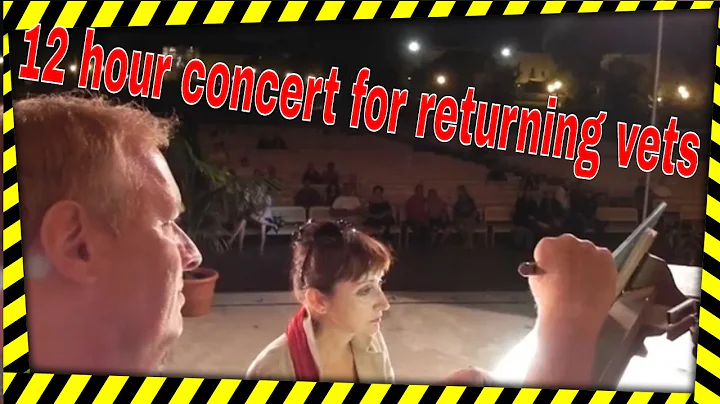 Last moments of 12 hour concert by Dr Carol