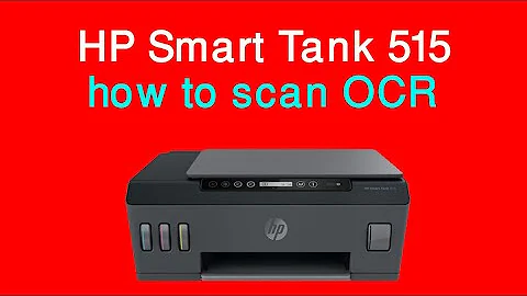 HP Smart Tank 515 how to scan OCR