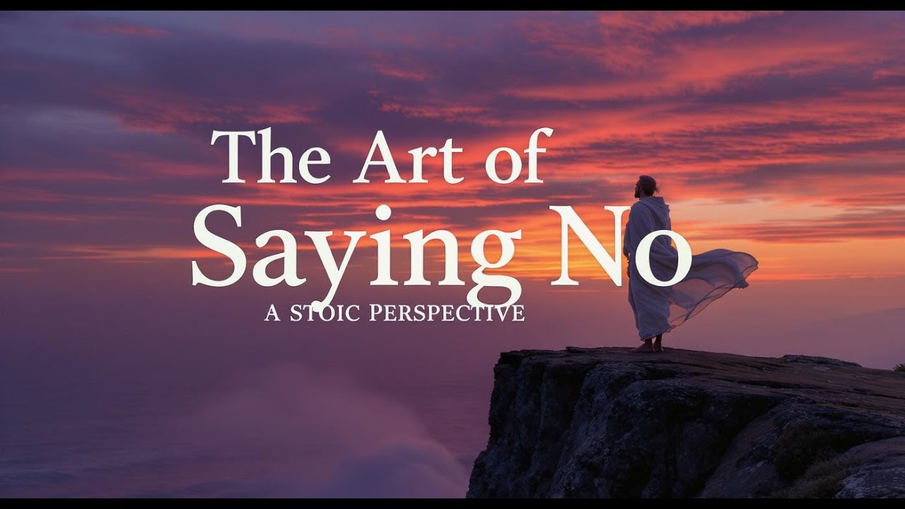 The Art of Saying No A Stoic Perspective - YouTube