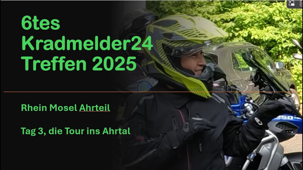 Mit 53 Teilnehmer durchs Ahrtal ! | 6tes Kradmelder24 Treffen | Freitag | Tour 1