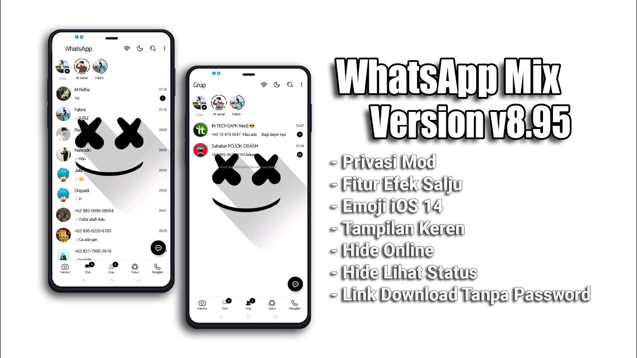 🚩UPDATE Whats4pp Terbaru 2021 || WA Mix v8.95 -Fitur Terlengkap -Efek Salju