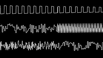 C64 Rob Hubbards "Commando" Oscilloscope view