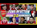 ARSENAL FANS REACTION TO ARSENAL 3-0 BOURNEMOUTH | PREMIER LEAGUE