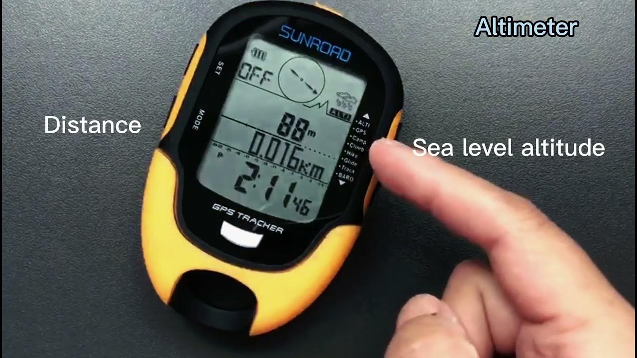 GPS altimeter function introduction YouTube