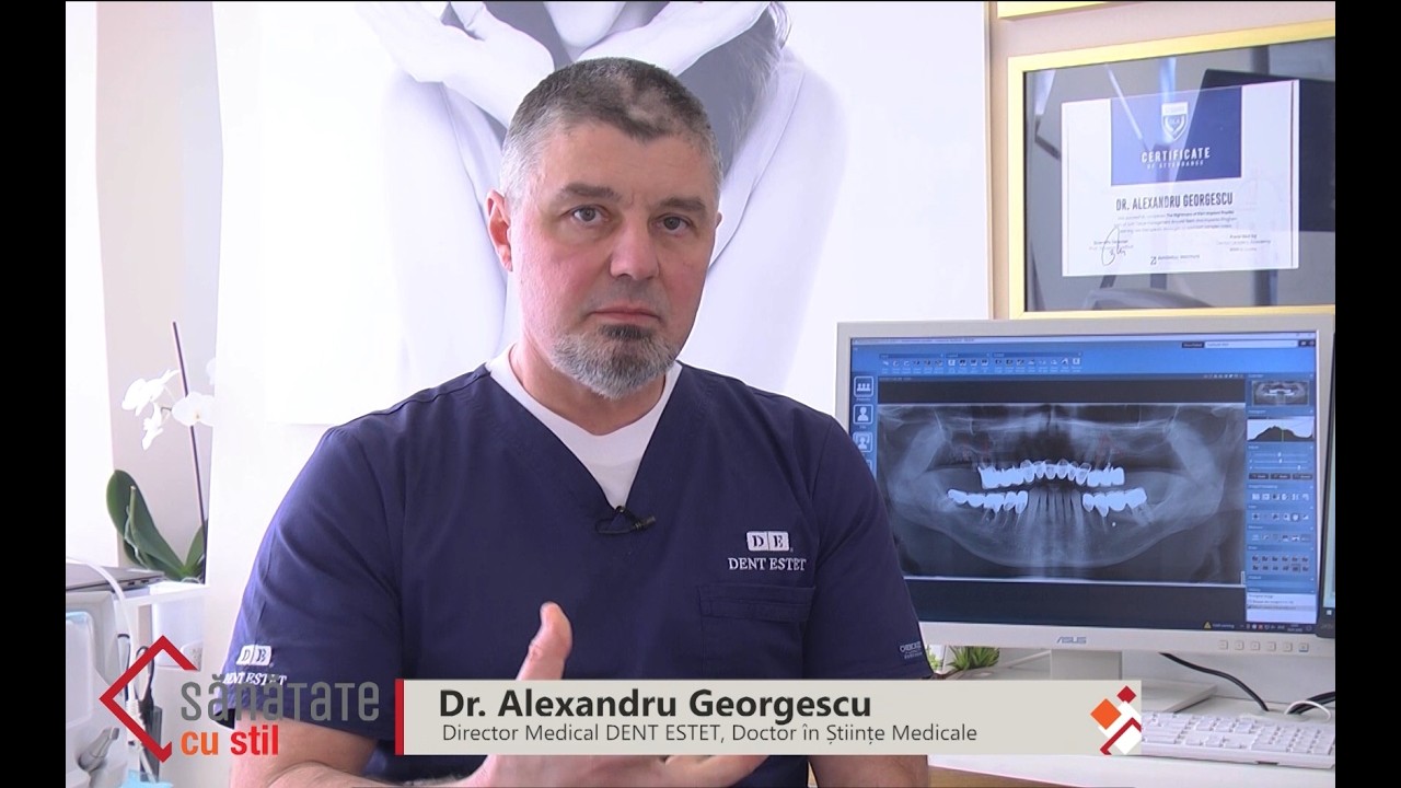 Dr. Alexandru Georgescu, despre beneficiile implantului dentar cu încărcare imediată, la Prima TV