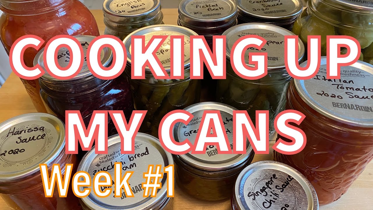 COOKING UP MY CANS | Canning Pantry Challenge | #1