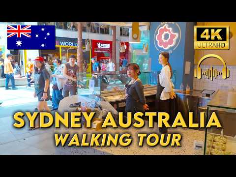 WALKING TOUR SYDNEY AUSTRALIA | What Can You Eat at Bustling Chatswood Markets? | 4KUHD | Binaural 🎧
