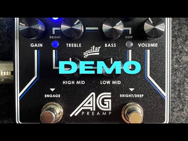 Demo Aguilar AG Preamp - YouTube