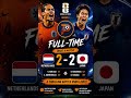 NETHERLANDS vs JAPAN 2-2 | Dramatic Late Equalizer! | FIFA World Cup 2026 #fifawcq #ytshorts