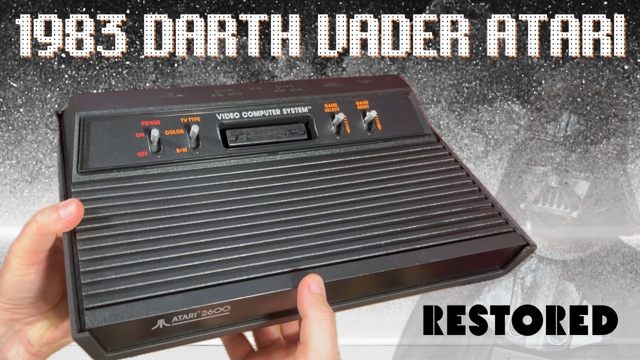 DIRTY '83 DARTH VADER ATARI 2600! Complete Console Cleaning and Reset Switch Service ✨
