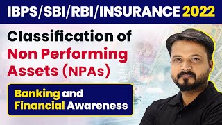 Classification of Non Performing Assets (NPAs) | Banking Awareness | RBI/SBI/IBPS/RRB