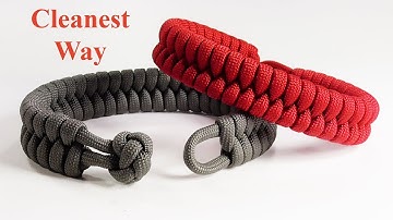 Clean Way To Make A Fishtail Braid Paracord Bracelet Loop and Diamond Knot