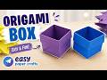 How to Make an Origami Paper Box 📦 | Easy Paper Box Making Tutorial for Beginners