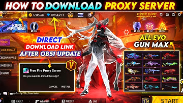 How to download proxy server 🔥|How to create proxy server ID after update |Free Fire New Event