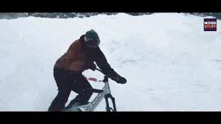 Snow Bike Racing on Mountain Snow Bike Cycle Ride Downhill | Mixed Stuff screenshot 4