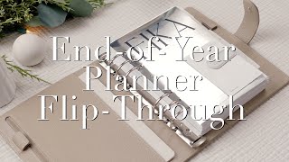 End-of-Year Planner Flip Through | Filofax | 12 Days of Planning | Day 10