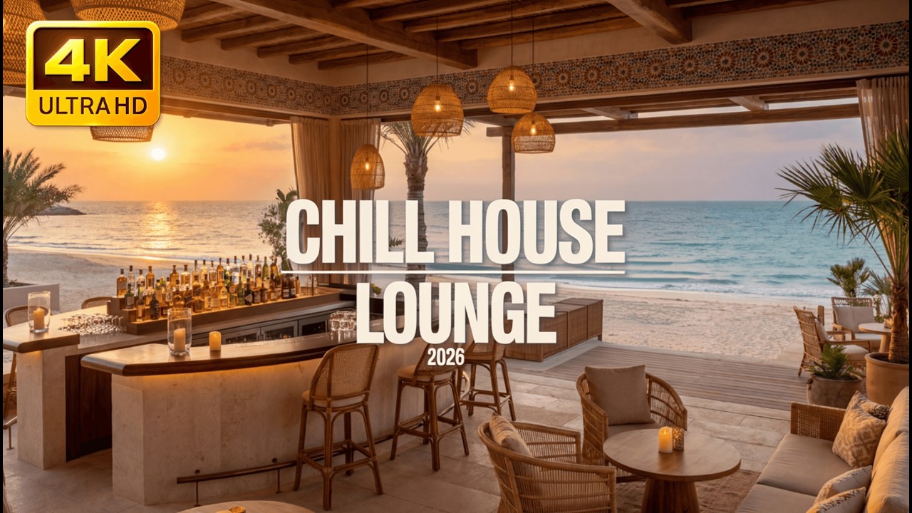 Modern Chill House 2026 🌊 | Beach Lounge Music + Ocean Waves | Vol. 1 – Sunset Energy
