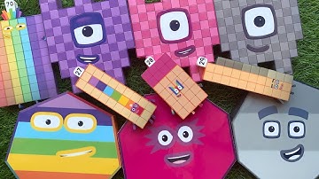 Looking for Numberblocks NEW 454 Puzzle Tetris Space ASMR  | Numberblocks Satisfying Video