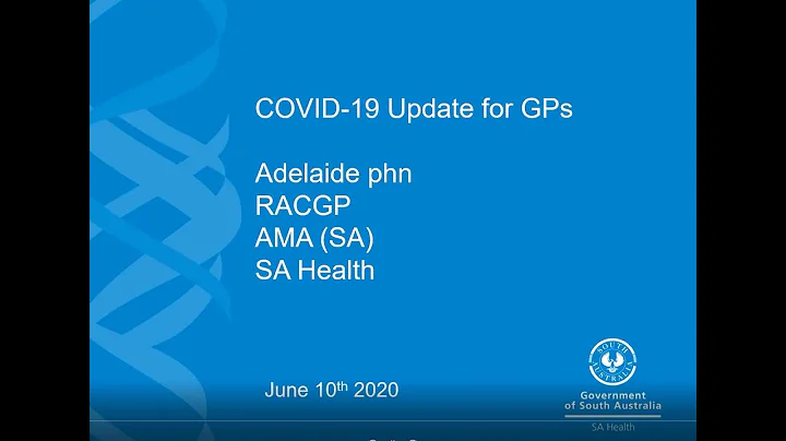 COVID-19 GP Update Webinar  | 10 June